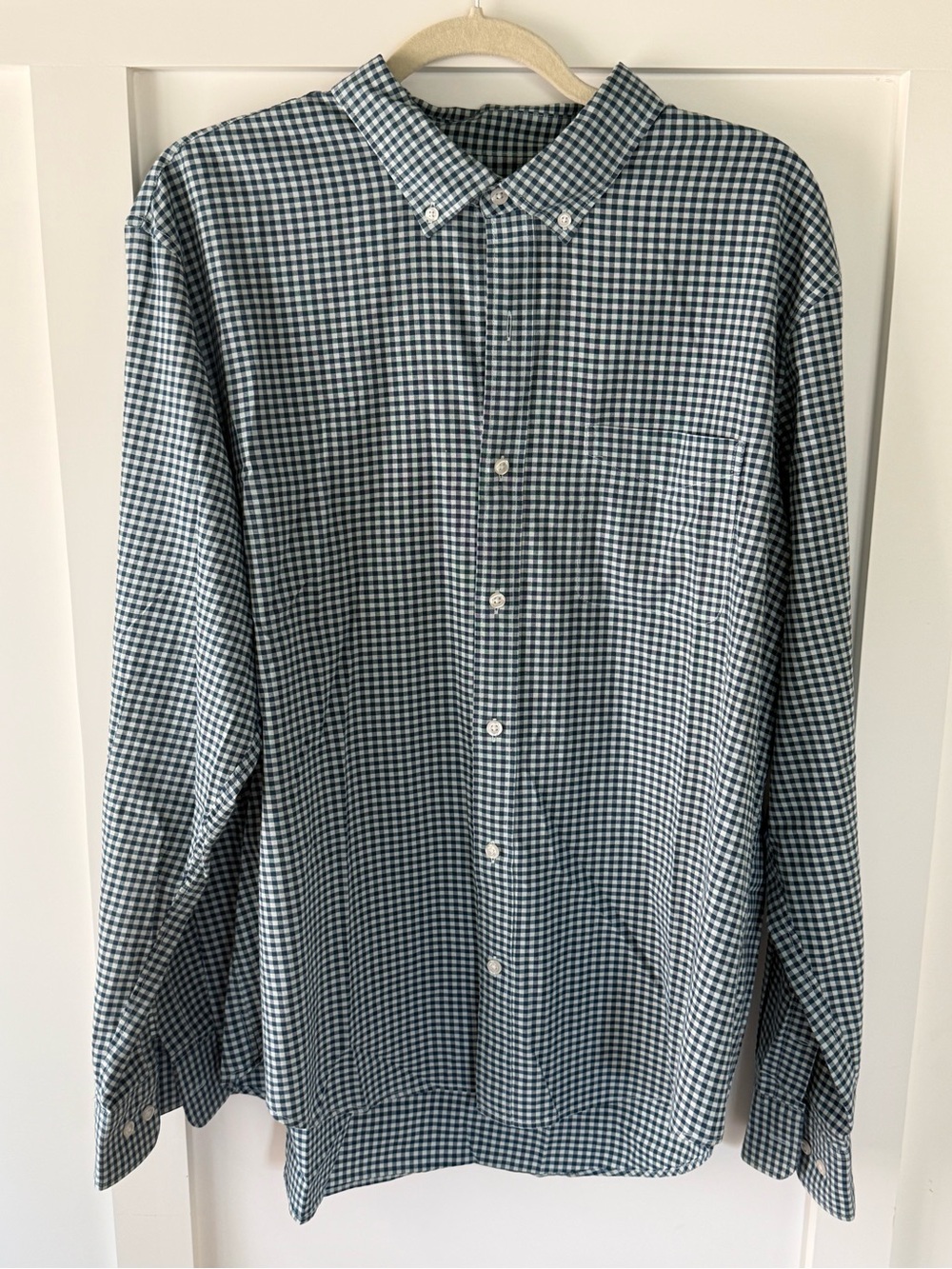 Bonobos Blue and White Gingham Button-Down Shirt